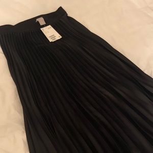 Pleated Black Skirt
